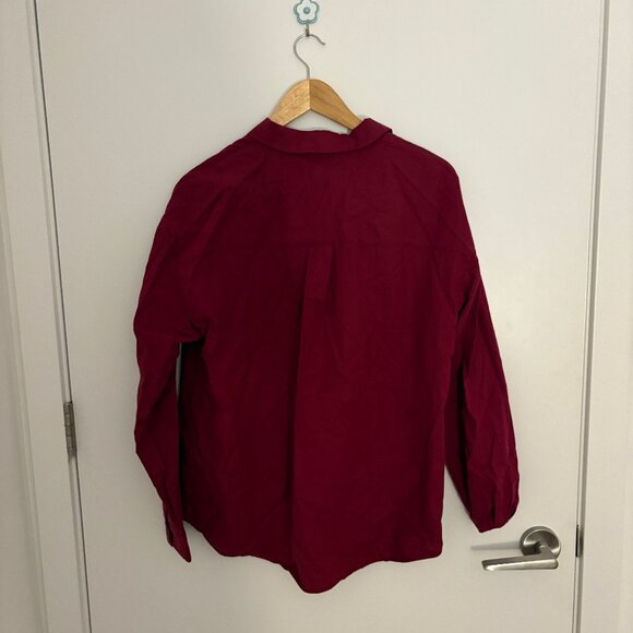 NWT Frank and oak maroon button down - Picture 2 of 2
